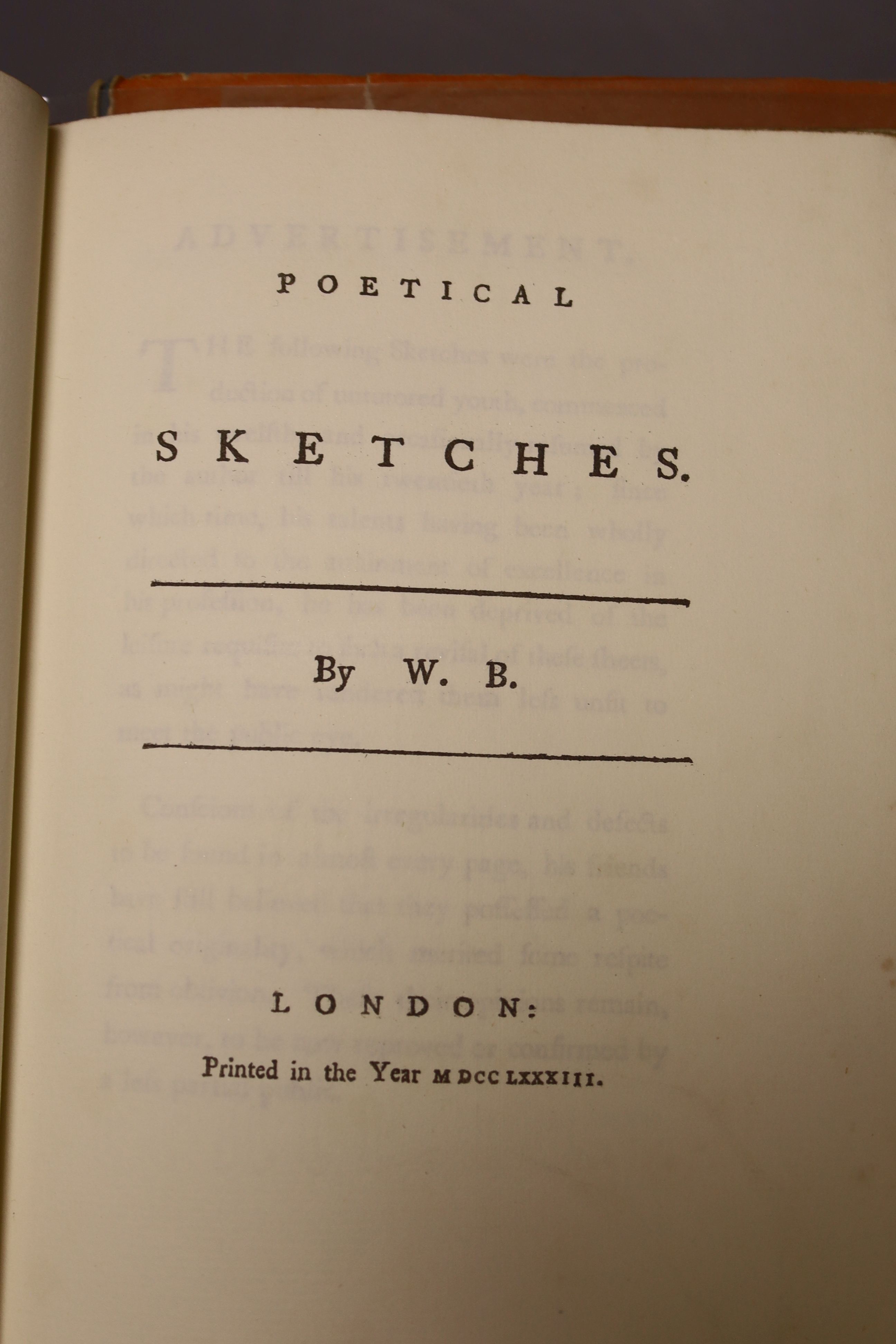 Bentley, G.E. – Blake Records, 2nd edition, plates, d/wrapper, thick 8vo. 2004; Essick, Robert N. – A Troubled Paradise: William Blake’s Virgil wood engravings …